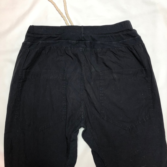 Bassike Utility Jogger Sweatpants Black Jersey Slouch - Picture 13 of 13